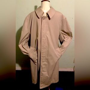 HARBOR MASTER LONG TRENCH COAT(With Zipper Liner) Men’s 40 Reg Made In Taiwan￼￼￼